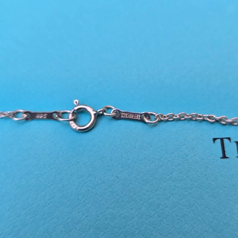 Tiffany & Co Elsa Peretti 34mm Open Heart Pendant on 30.5" Chain - Picture 5 of 7